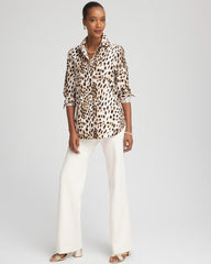 Chico's Clothing No Iron™ Animal Print Shirt