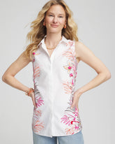 Chico's Clothing No Iron™ Tropical Floral Sleeveless Shirt