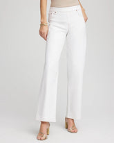 Chico's Clothing Petite Seeded Pull-On Wide-Leg Jeans
