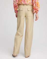 Chico's Clothing Utility Twill Straight Leg Pants