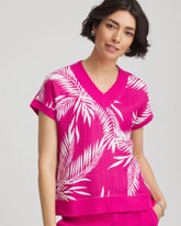 Chico's Clothing Zenergy® Tropical Gauze Top