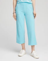 Chico's Clothing Zenergy® French Terry Gauze-Inset Cropped Pants