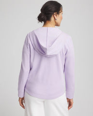 Chico's Clothing Zenergy® Beach Slub Zip-Front Hoodie