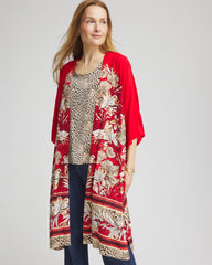 Chico's Accessories Art Nouveau Long Kimono