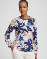 Chico's Collections Zenergy® Soft Animal Print Top