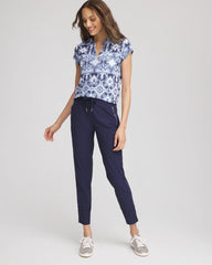 Chico's Collections Zenergy® UPF Printed Polo Top