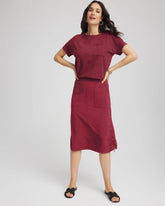 Chico's Collections Zenergy® UPF Bungee-Hem Pull-On Skirt