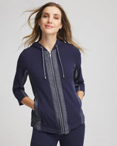 Chico's Collections Zenergy® French Terry & Chambray Jacket