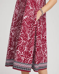 Chico's Collections Zenergy® UPF Printed Midi Sports Dress