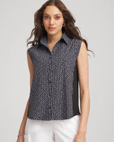 Chico's Collections Zenergy® UPF Geo-Print Shirt