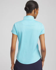 Chico's Collections Zenergy® UPF Mockneck Short-Sleeve Top