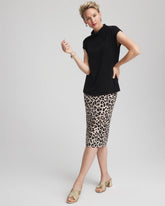 Chico's Collections Travelers™ No Tummy Animal-Print Pencil Skirt