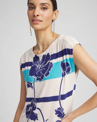 Chico's Collections Travelers™ Wildflower Cap-Sleeved Column Dress