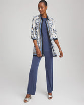 Chico's Collections Travelers™ Collection Paisley Mesh Shirt Jacket
