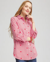 Chico's Collections No Iron™ Stars & Stripes Sateen Shirt