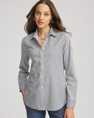 Chico's Collections No Iron™ Colorblock Striped Shirt
