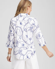 Chico's Collections No Iron™ Seashell Tie-Front Top