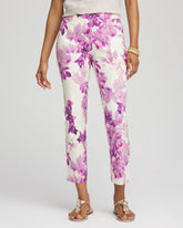 Chico's Collections Brigitte™ Floral Pull-On Slim Cropped Pants