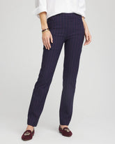 Chico's Collections Shadow Stripe Brigitte™ Slim Pull-On Pants