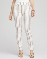 Chico's Collections Brigitte™ Striped Ankle Pants