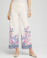 Chico's Collections Brigitte™ Paisley Wide-Leg Cropped Pants
