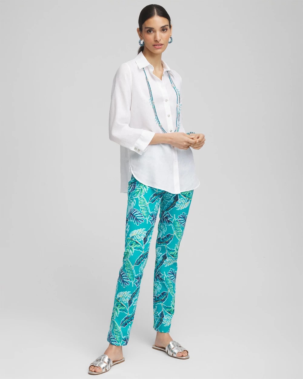Chico's Collections Brigitte™ Tropical Slim Leg Pants