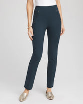 Chico's Collections Juliet Slim Trim Detail Ankle Pants