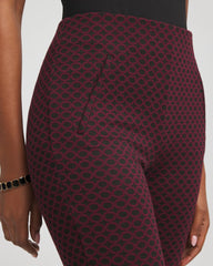 Chico's Collections Circle Jacquard Juliet Slim Ankle Pants