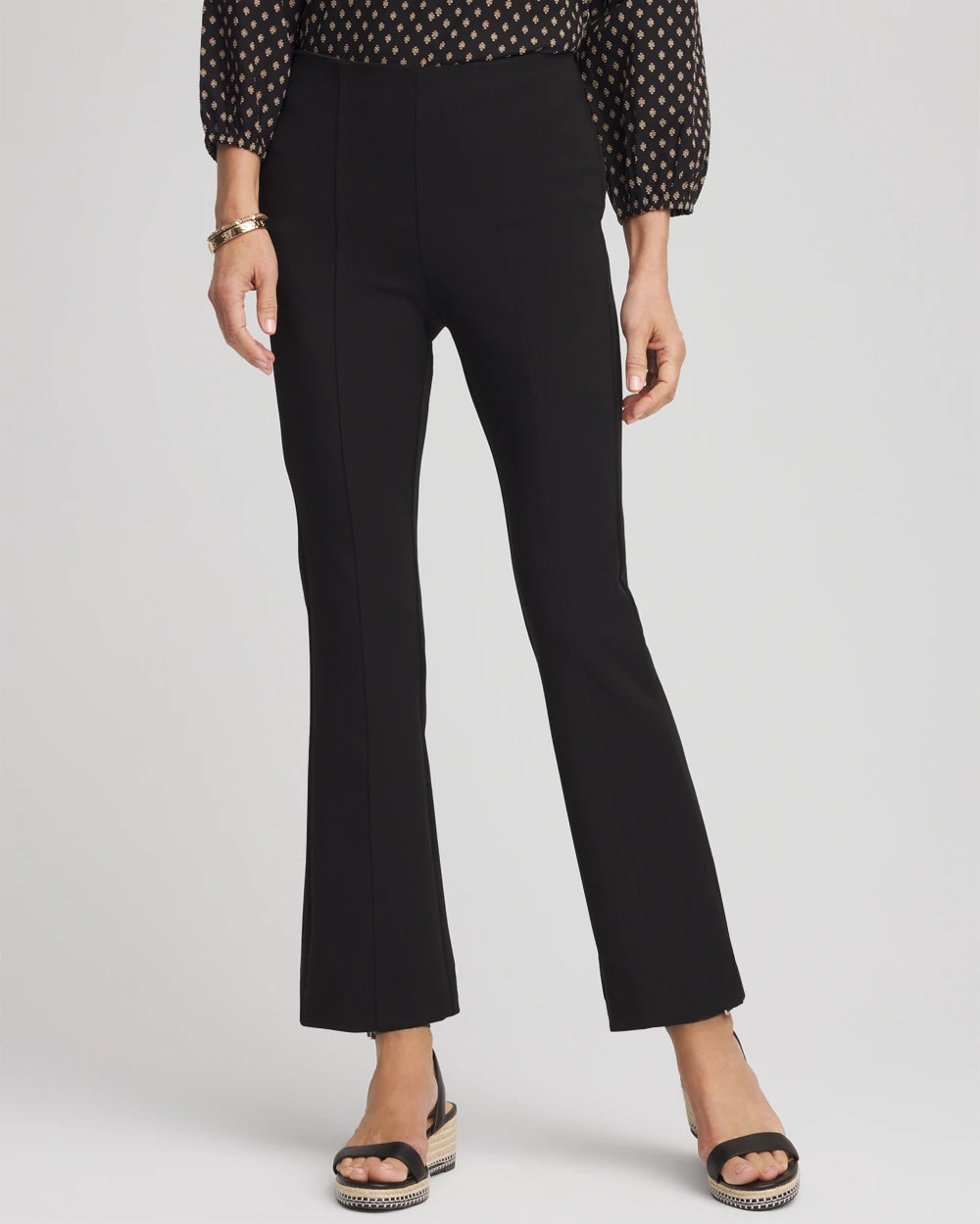 Chico's Collections Lightweight Juliet Flared Ankle Pants