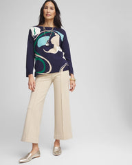 Chico's Collections Lightweight Juliet Kick Flare Pants