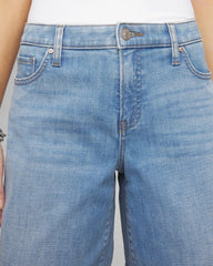 Chico's Collections Girlfriend Cuffed Swing Denim Shorts