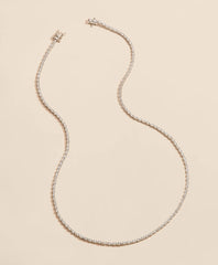 5 CT. Lab-Grown Diamond 14k White Gold Tennis Necklace