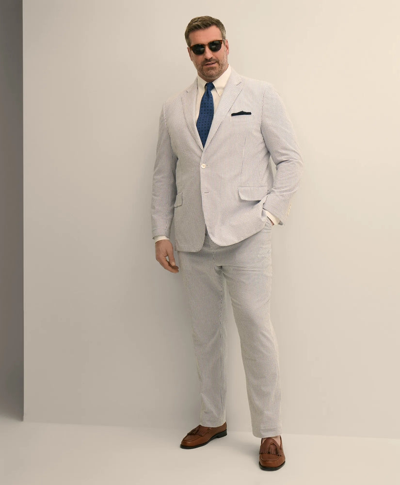 Big & Tall Cotton Seersucker Pants