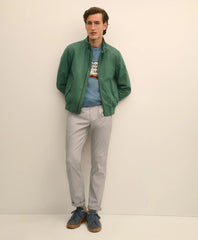 Bomber Jacket in Cotton Blend