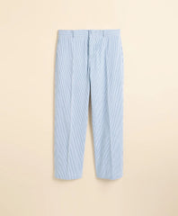 Boys Junior Stretch Cotton Seersucker Suit Pants