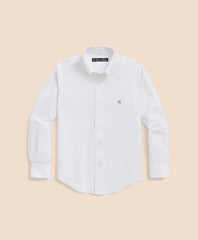 Boys Non-Iron Stretch Cotton Oxford Sport Shirt
