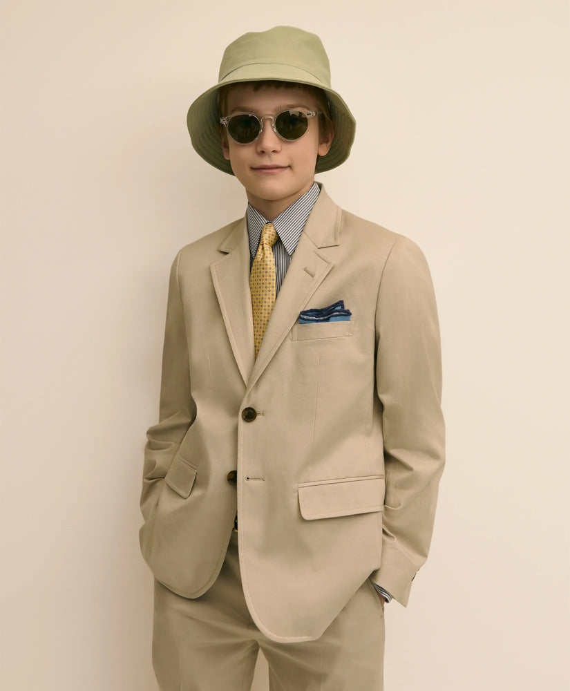 Boys Prep Stretch Cotton Suit Jacket