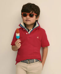 Boys Short-Sleeve Pique Polo