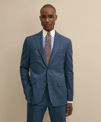 Brooks Brothers Explorer Collection Slim Fit Wool Overcheck Suit Jacket