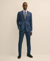 Brooks Brothers Explorer Collection Slim Fit Wool Overcheck Suit Pants