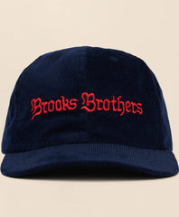 Brooks Brothers x Brain Dead Cotton, Corduroy & Leather Emblem Baseball Hat