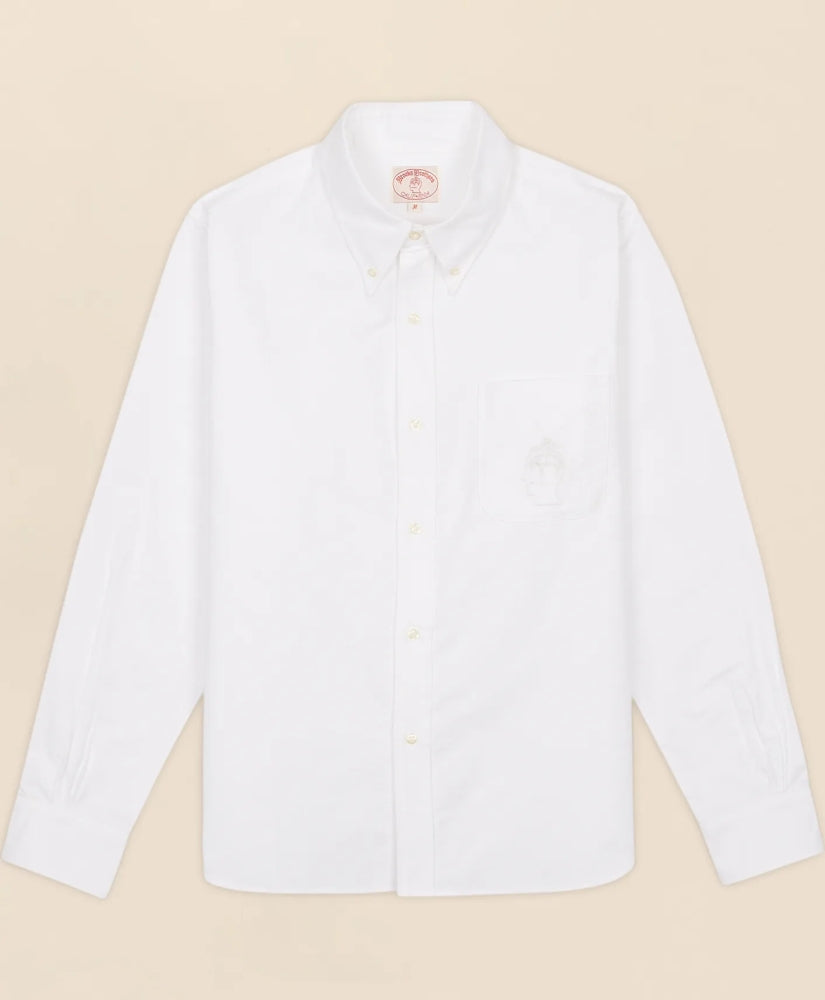 Brooks Brothers x Brain Dead Cotton Embroidered Oxford Button-Down Collar, Sport Shirt
