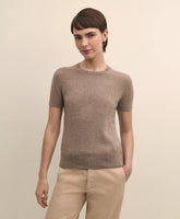 Cashmere Short-Sleeve Shell