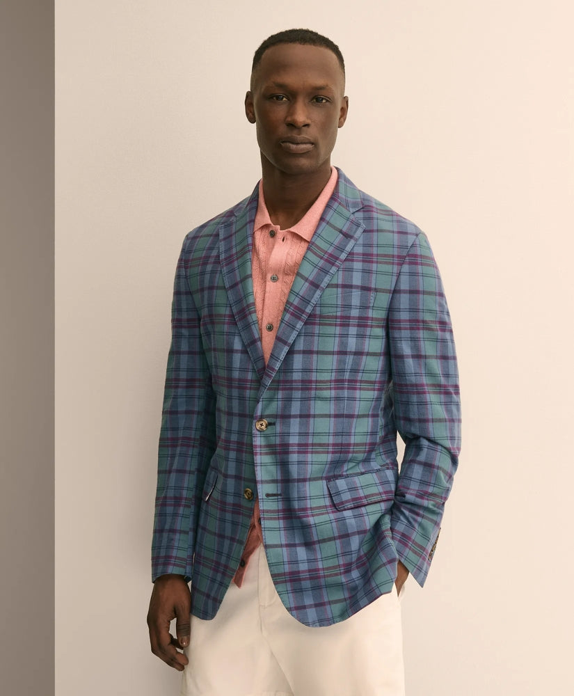 Classic Fit Cotton Madras Sport Coat