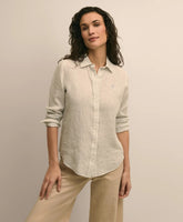Classic Fit Linen Stripe Shirt
