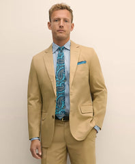 Classic Fit Stretch Cotton Twill Suit Jacket