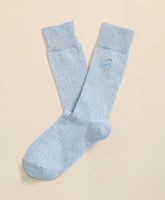 Cotton Blend Ribbed Socks