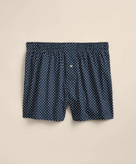 Slim Fit Cotton Broadcloth Dot Boxers