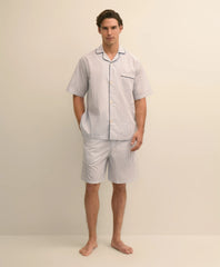 Cotton Broadcloth Stripe Short Pajamas