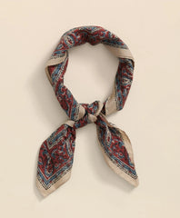 Cotton Medallion Print Neckerchief